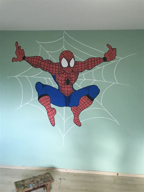 Introducir 60+ imagen mural de spiderman - Abzlocal.mx