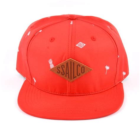 leather patch red snapback hats custom