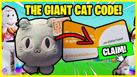 PET SIMULATOR X - GIANT CAT CODE! I GOT THE MASSIVE CAT! SUPER OP! -ROBLOX - YouTube