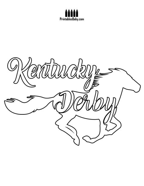 Kentucky Derby Coloring Pages