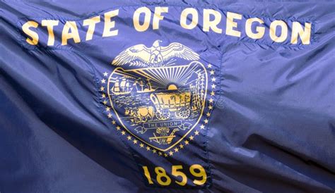 Oregon State Flag stock image. Image of travel, seal - 14771935