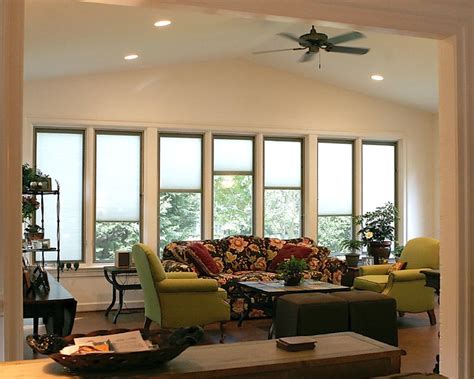 Sunroom Window Shades - Traditional - Living Room - richmond - by ...