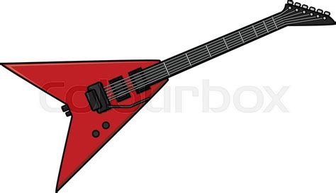 Electric guitar cartoon | Stock vector | Colourbox