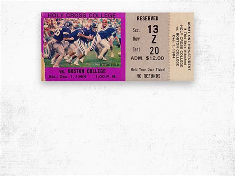 Pin on College Football Ticket Stub Canvas & Wood Prints