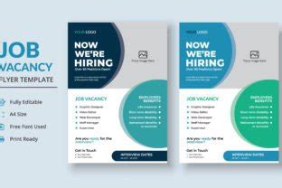 Job Vacancy Flyer Template Graphic by Gentle Graphix · Creative Fabrica