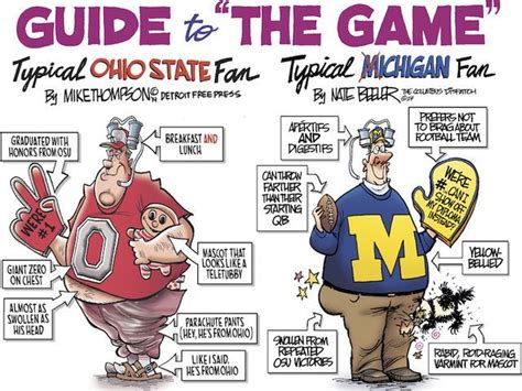 Michigan vs. Ohio State: Freep, Columbus cartoonists throw down | Ohio state vs michigan, Ohio ...