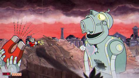 CUPHEAD "Junkyard Jive!" Level (Robot airplane boss)(1080p60fps) - YouTube