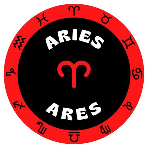 "Aries Zodiac Symbol Greek Mythology God Ares Horoscope " Sticker for ...