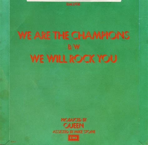 Queen "We Are The Champions" single gallery