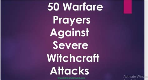 Prayers Against Severe Witchcraft Attacks-Bibleandprayers.com