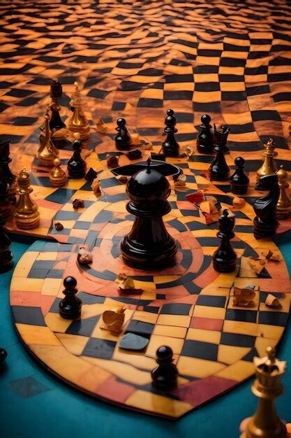 Premium AI Image | chess board art