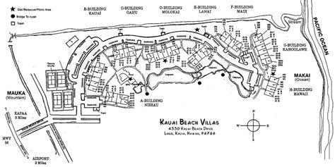 Kauai Beach Villas Unit Map