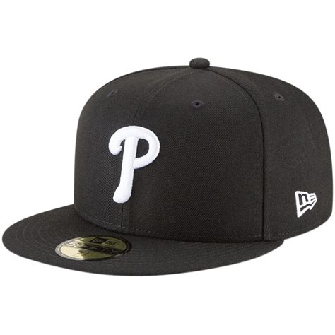 Men's New Era Black Philadelphia Phillies Basic 59FIFTY Fitted Hat | Fitted hats, New era ...