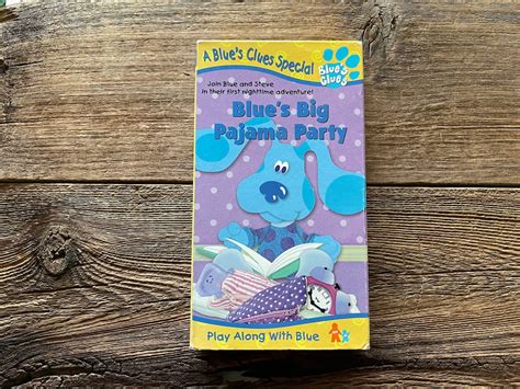 Blue's Clues // Blue's Big Pajama Party // Vintage VHS 1999 - Etsy