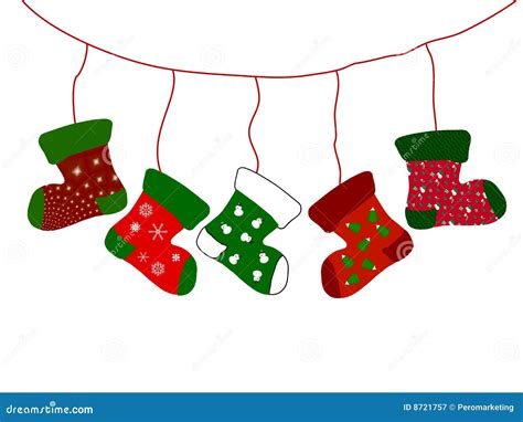 Christmas stockings stock illustration. Illustration of comfy - 8721757