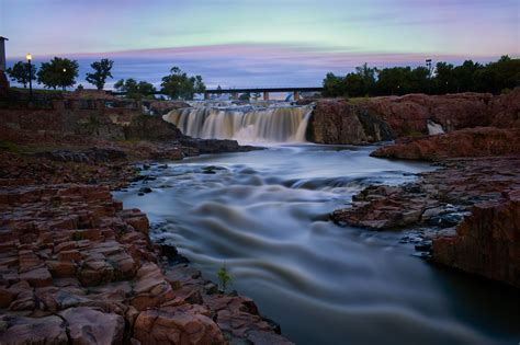 Falls Park, Sioux Falls, South Dakota, USA