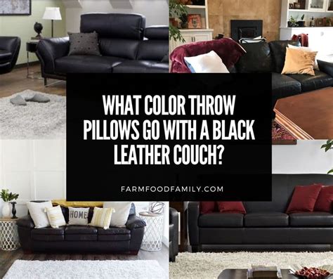 What Color Throw Pillows Go With a Black Leather Couch? (16 Ideas)