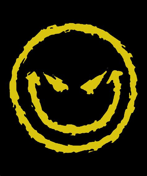 Evil Smiley Face Emoji Digital Art by Agus Wahono