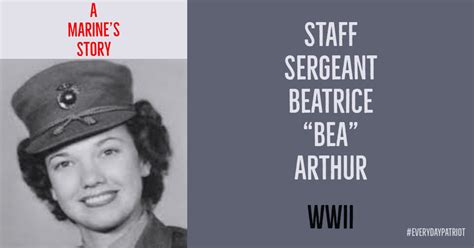 A Marine's Story: Staff Sergeant Beatrice "Bea" Arthur