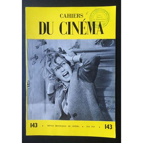 LES CAHIERS DU CINEMA French Magazine N°143