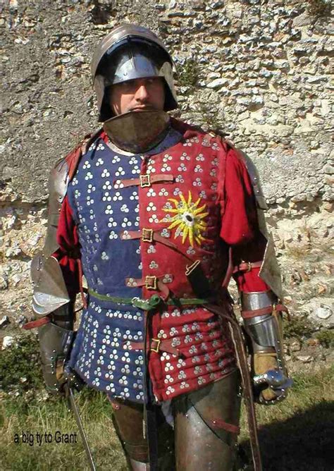 The brigandine - consisted of a padded, quilted doublet, the cells of ...