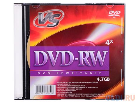 DVD-RW VS 4.7Gb 4х Slim — купить по лучшей цене в интернет-магазине ...