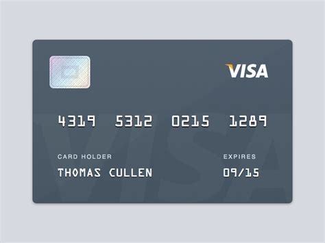 Visa Card Template