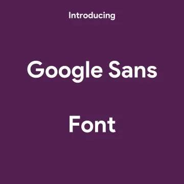 Google Sans Font Free Download