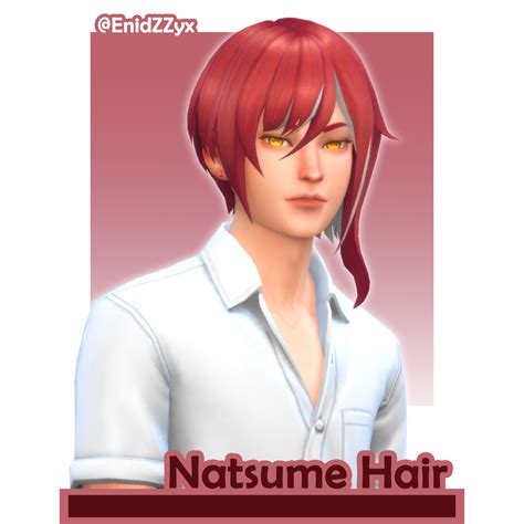 Download [EnidZZyx] Natsume Hair - The Sims 4 Mods - CurseForge