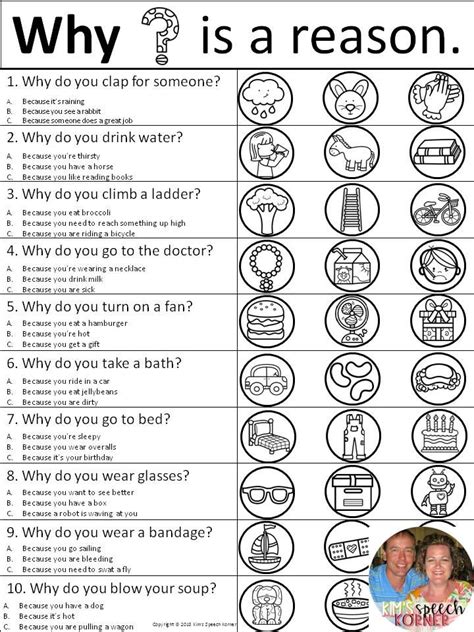 Printable Wh Questions Speech Therapy Worksheets - Thekidsworksheet