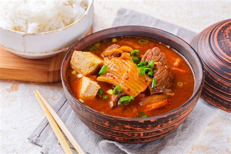 Spicy Kimchi Jjigae Stew Recipe