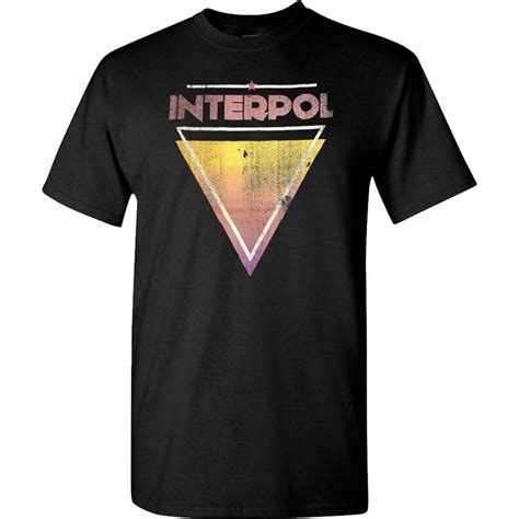 Interpol Triangle Black T-Shirt - Merch2rock Alternative Clothing