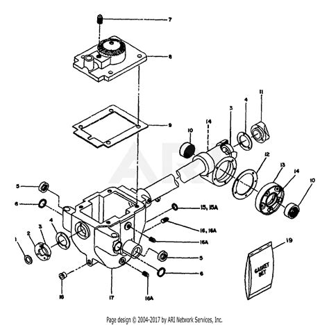 Troy Bilt HORSE I 7HP ROTO TILLER (S/N 1001-639999) Parts Diagram for SEALS, COVERS, GASKETS ...