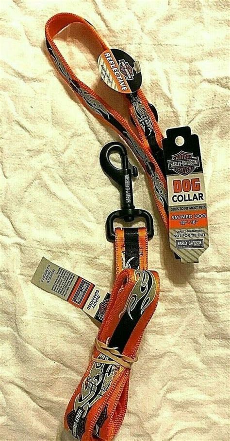 Harley Davidson Design Collar Pet Collar And Leash 2 Piece Set, NWT #harleydavidson #dogcare # ...