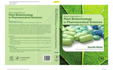 (PDF) Modern Applications of Plant Biotechnology in Pharmaceutical Sciences