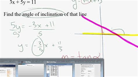 angle of inclination - YouTube