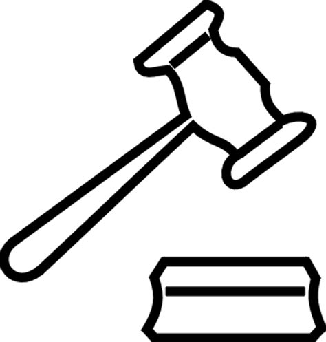 Download High Quality gavel clipart outline Transparent PNG Images ...