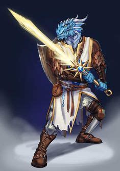 61 Dragonborn - Blue ideas | dnd dragonborn, fantasy characters, character art