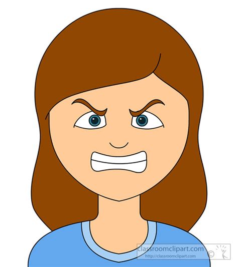 Emotions Clipart - angry-emotional-expression-914 - Classroom Clipart