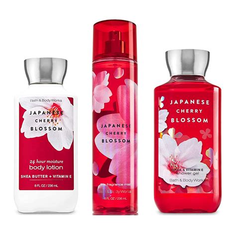 Amazon.com : Bath & Body Works Japanese Cherry Blossom Set - Shower Gel ...