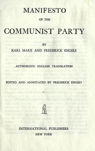 Manifesto of the Communist party (1948 edition) | Open Library