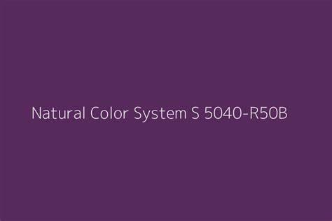 Natural Color System S 5040-R50B Color HEX code