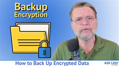 How to Back Up Encrypted Data - YouTube