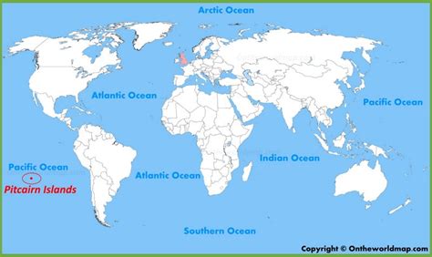 Pitcairn Islands location on the World Map - Ontheworldmap.com