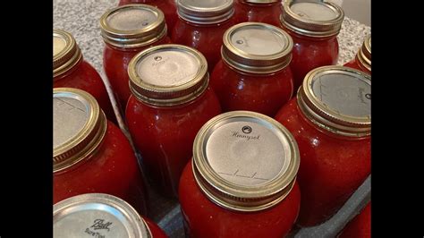 Making and Canning Tomato Puree - YouTube