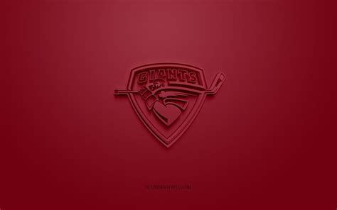 Download wallpapers Vancouver Giants, creative 3D logo, burgundy ...