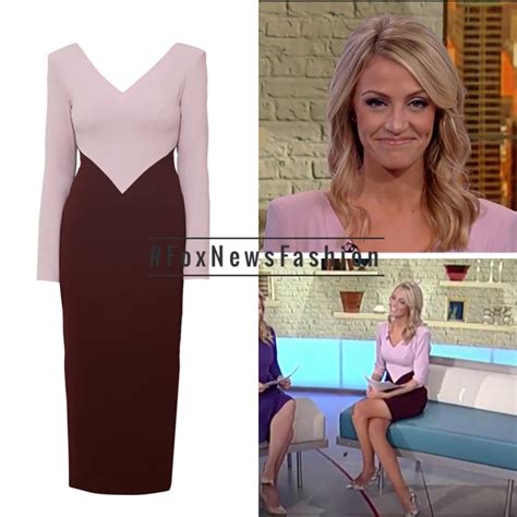 Carley Shimkus’ Clan Purple Colorblock Sheath Dress – Fox News Fashion