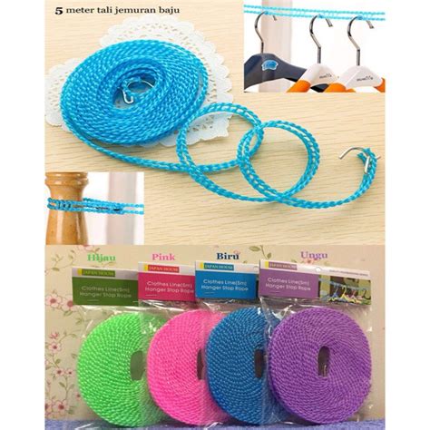 Tali Jemuran 5 meter Clothes Line Jemuran Praktis Jemuran Tambang | Shopee Indonesia