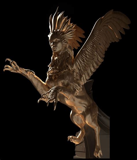 Sphinx, Hugo Puzzuoli on ArtStation at https://www.artstation.com/artwork/RY52GE Mythical ...