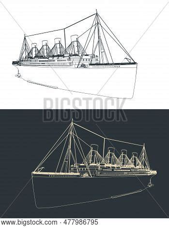 Titanic Sketches Vector & Photo (Free Trial) | Bigstock